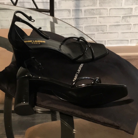 Saint Laurent Block Heel Sandal - Picture 1 of 5
